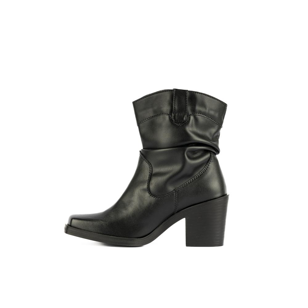 Foto 5 pulgar | Bota Botin Moda Vaquera Tacón 8 Cm Para Mujer Walki Maricela Negro