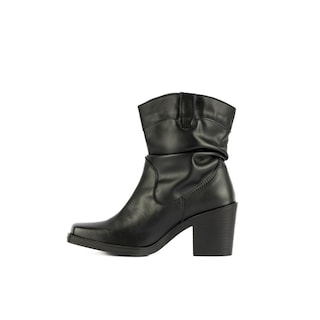 Foto 4 | Bota Botin Moda Vaquera Tacón 8 Cm Para Mujer Walki Maricela Negro