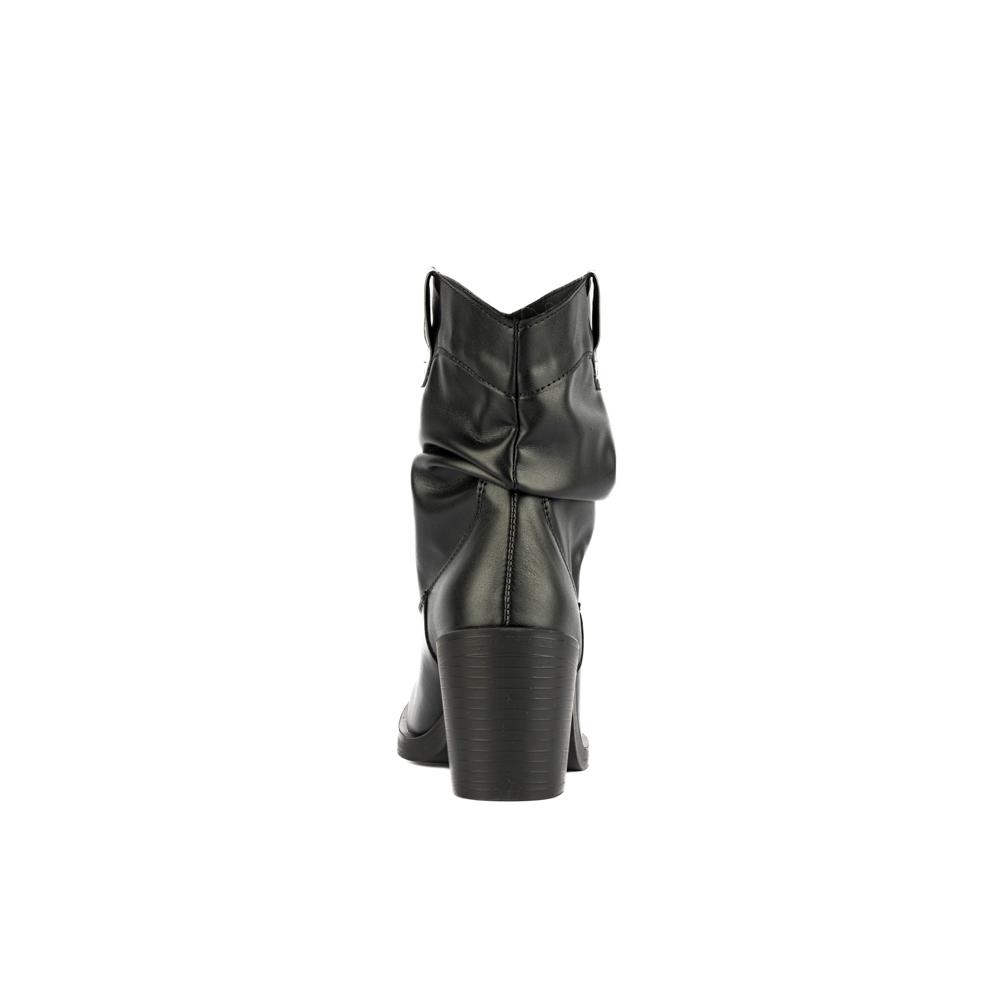 Foto 6 pulgar | Bota Botin Moda Vaquera Tacón 8 Cm Para Mujer Walki Maricela Negro