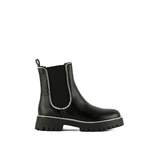 Foto 1 | Botín Chelsea Chunky Suela 4.5cm Para Mujer Walki Penelope Negro