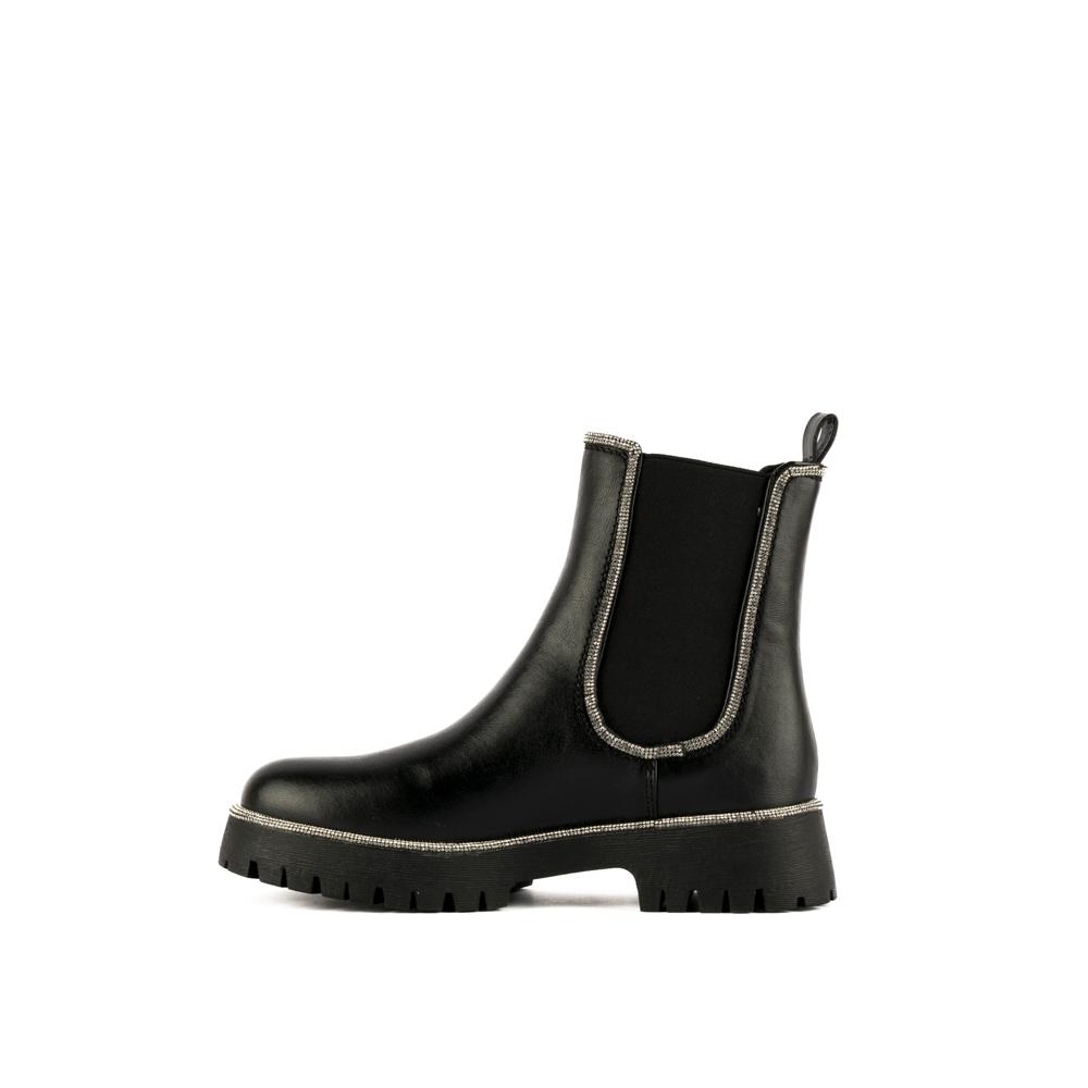 Foto 6 pulgar | Botín Chelsea Chunky Suela 4.5cm Para Mujer Walki Penelope Negro