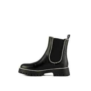 Foto 5 | Botín Chelsea Chunky Suela 4.5cm Para Mujer Walki Penelope Negro