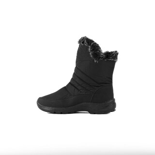 Foto 4 | Bota Invierno Peluche Nieve 3cm Para Mujer Walki Alejandra Negro
