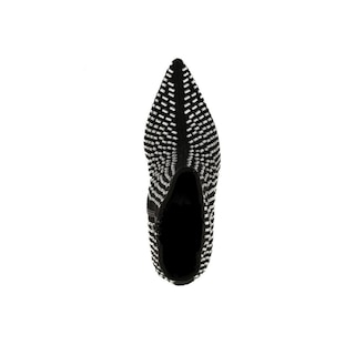 Foto 7 | Botin Alto Tacón 10cm Puntal Brillo De Mujer Walki Nicoletta Negro