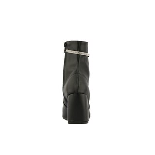 Foto 4 | Botín Clásico Brillo Tacón 8cm Para Mujer Walki Hortencia Negro