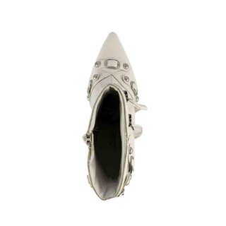 Foto 4 | Bota Alta Moderna Puntal Tacon 10cm De Mujer Walki Bruna Blanco