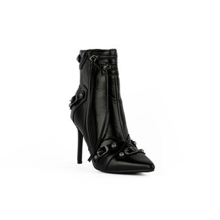 Foto 2 | Bota Alta Moderna Puntal Tacon 10cm De Mujer Walki Bruna Negro