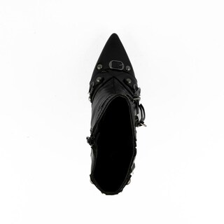 Foto 4 | Bota Alta Moderna Puntal Tacon 10cm De Mujer Walki Bruna Negro