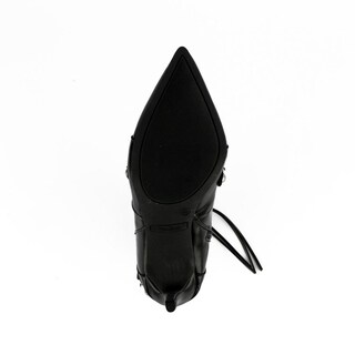 Foto 5 | Bota Alta Moderna Puntal Tacon 10cm De Mujer Walki Bruna Negro