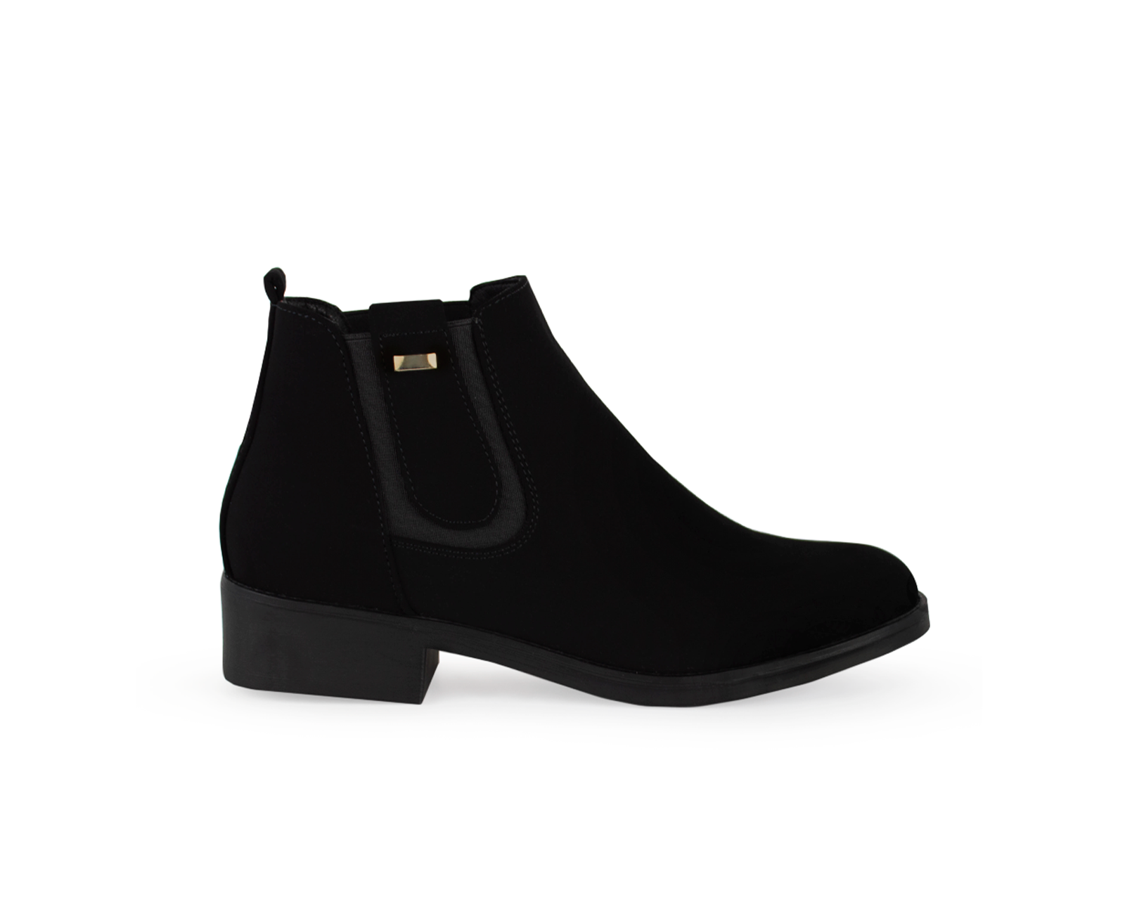 Foto 3 pulgar | Bota Color Negro Resorte Material Sintetico
