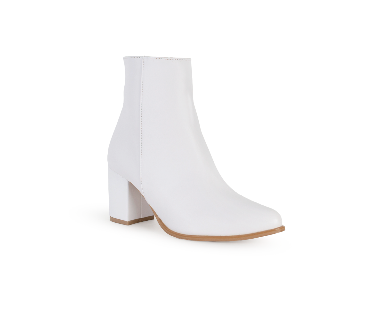 Foto 1 | Bota Color Blanco Cierre Material Sintetico