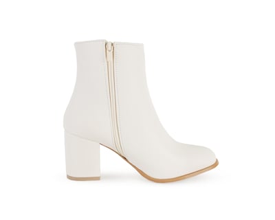 Foto 3 | Bota Color Beige Cierre Material Sintetico