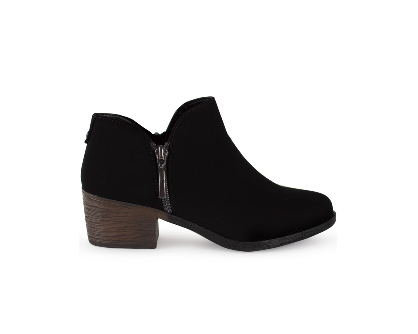 Foto 2 | Bota Color Negro Cierre Material Buck