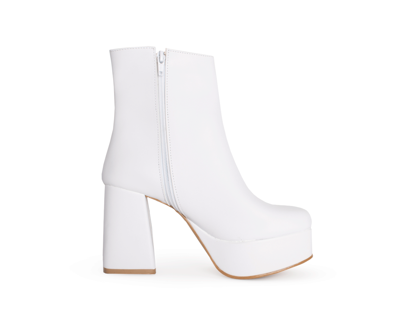 Foto 4 pulgar | Bota Color Blanco Cierre Material Sintetico