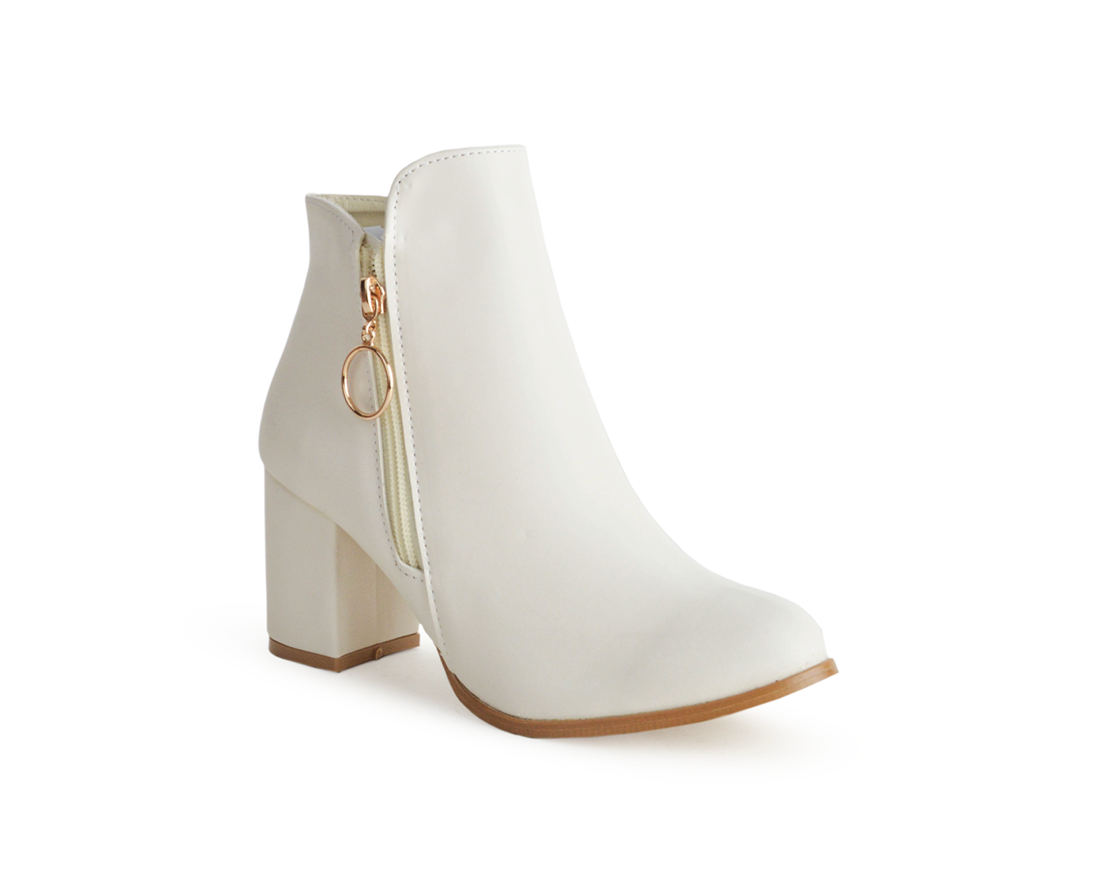 Foto 1 | Botas Color Beige Material Sintético
