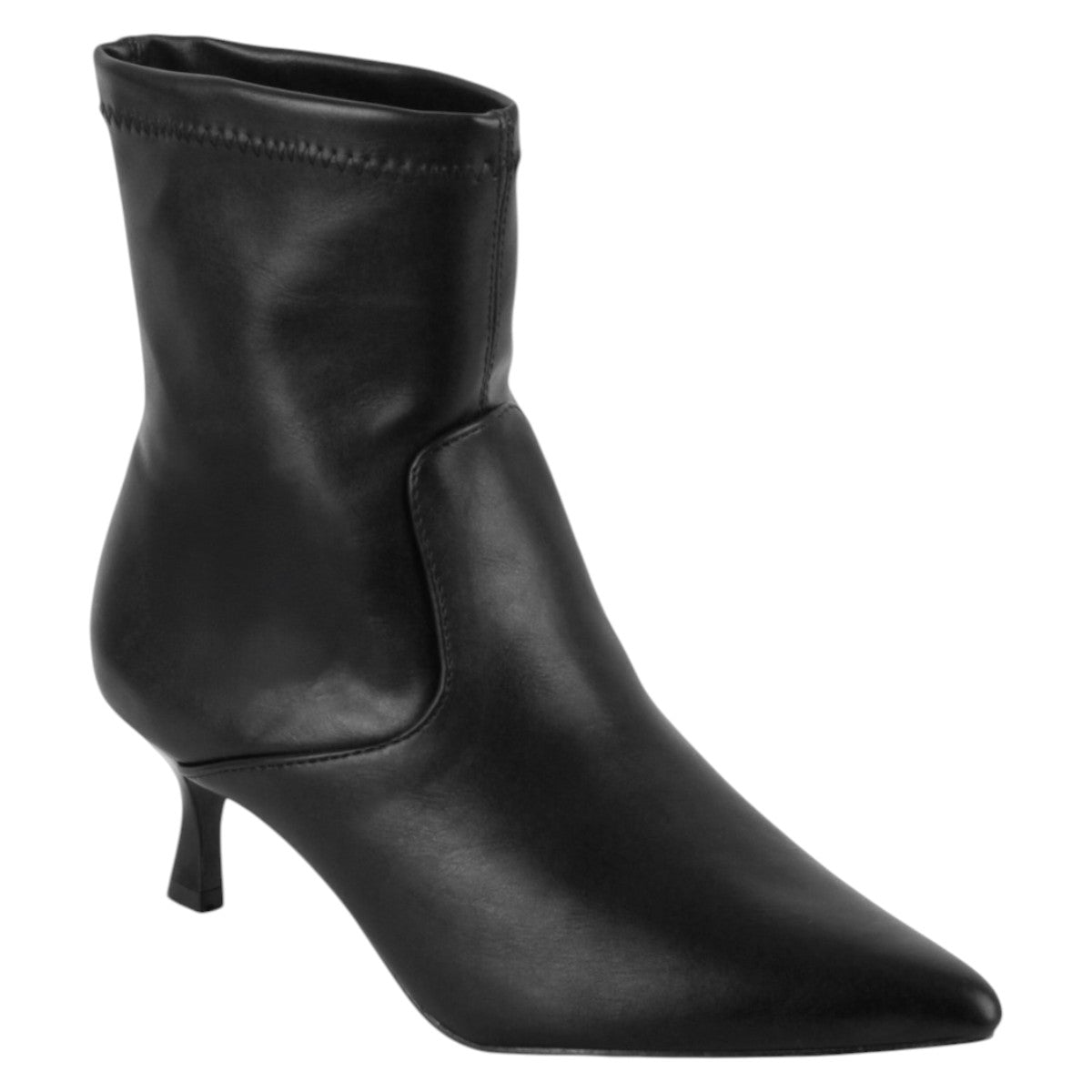 Foto 1 | Botín Con Tacón Exterior Piel Vegana Color Negro Para Mujer De Rbcollection