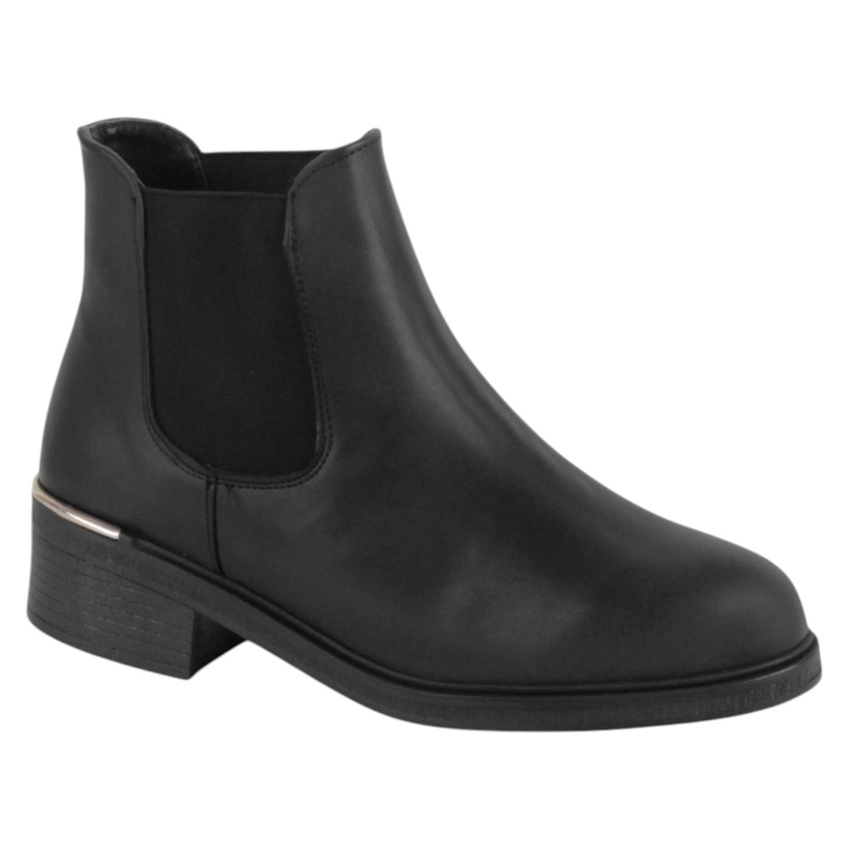 Foto 2 pulgar | Botas Casuales Exterior Piel Vegana Color Negro Para Mujer De Rbcollection