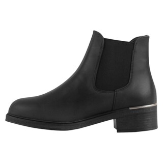 Foto 3 | Botas Casuales Exterior Piel Vegana Color Negro Para Mujer De Rbcollection