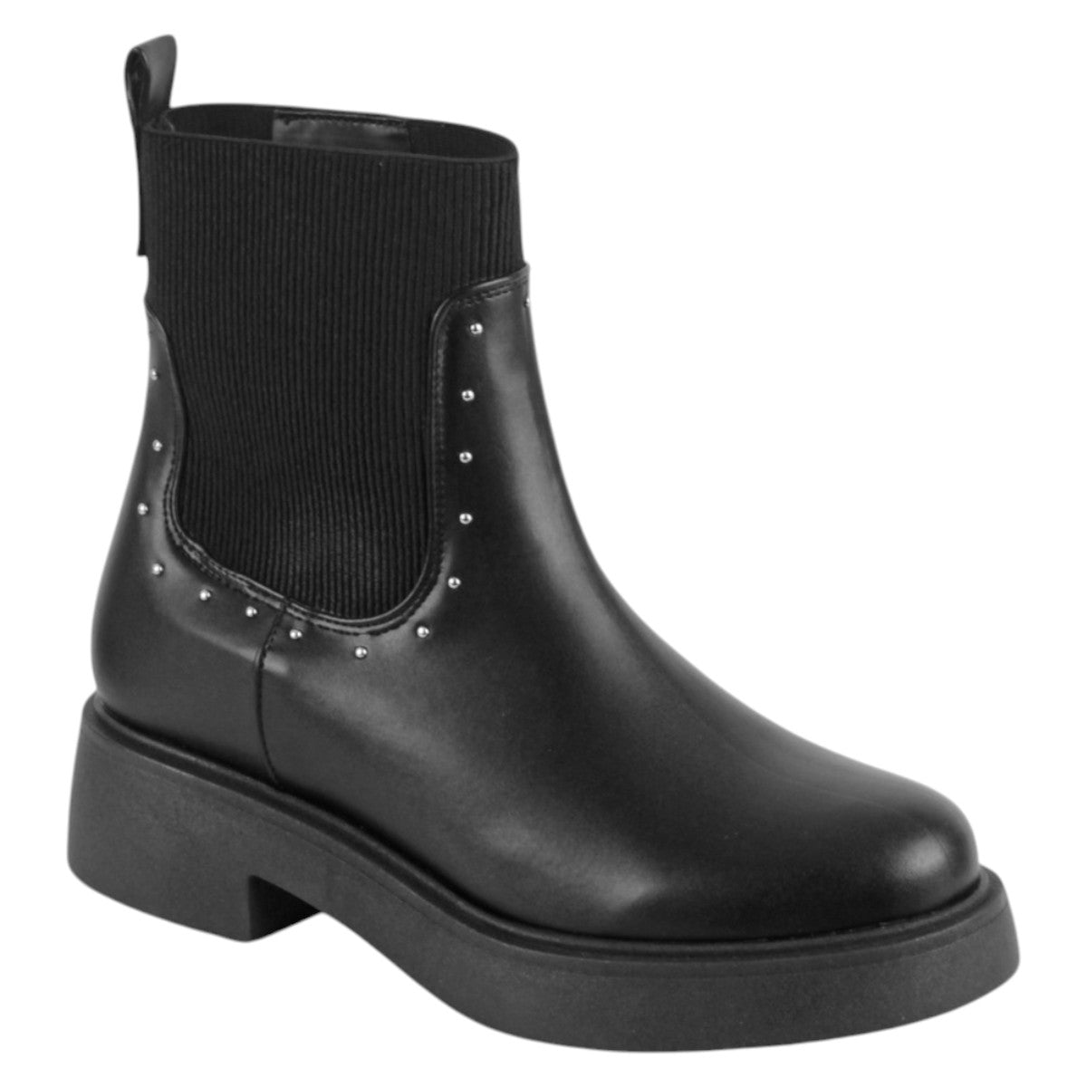 Foto 2 pulgar | Botas Casuales Exterior Piel Vegana Color Negro Para Mujer De Rbcollection