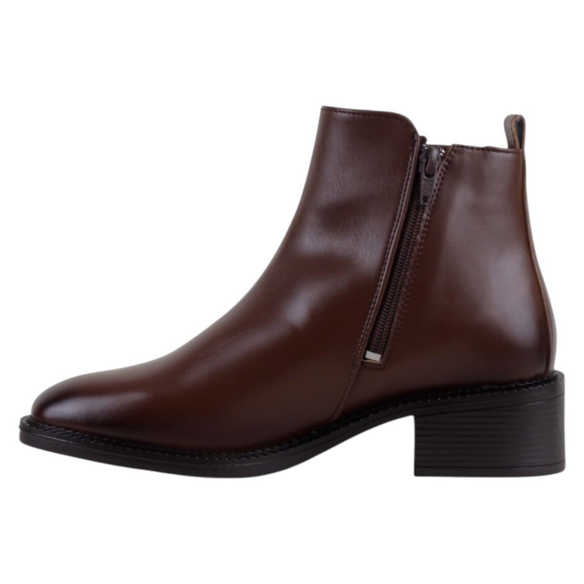Foto 4 pulgar | Botas Casuales Exterior Piel Vegana Color Café Para Mujer De Rbcollection