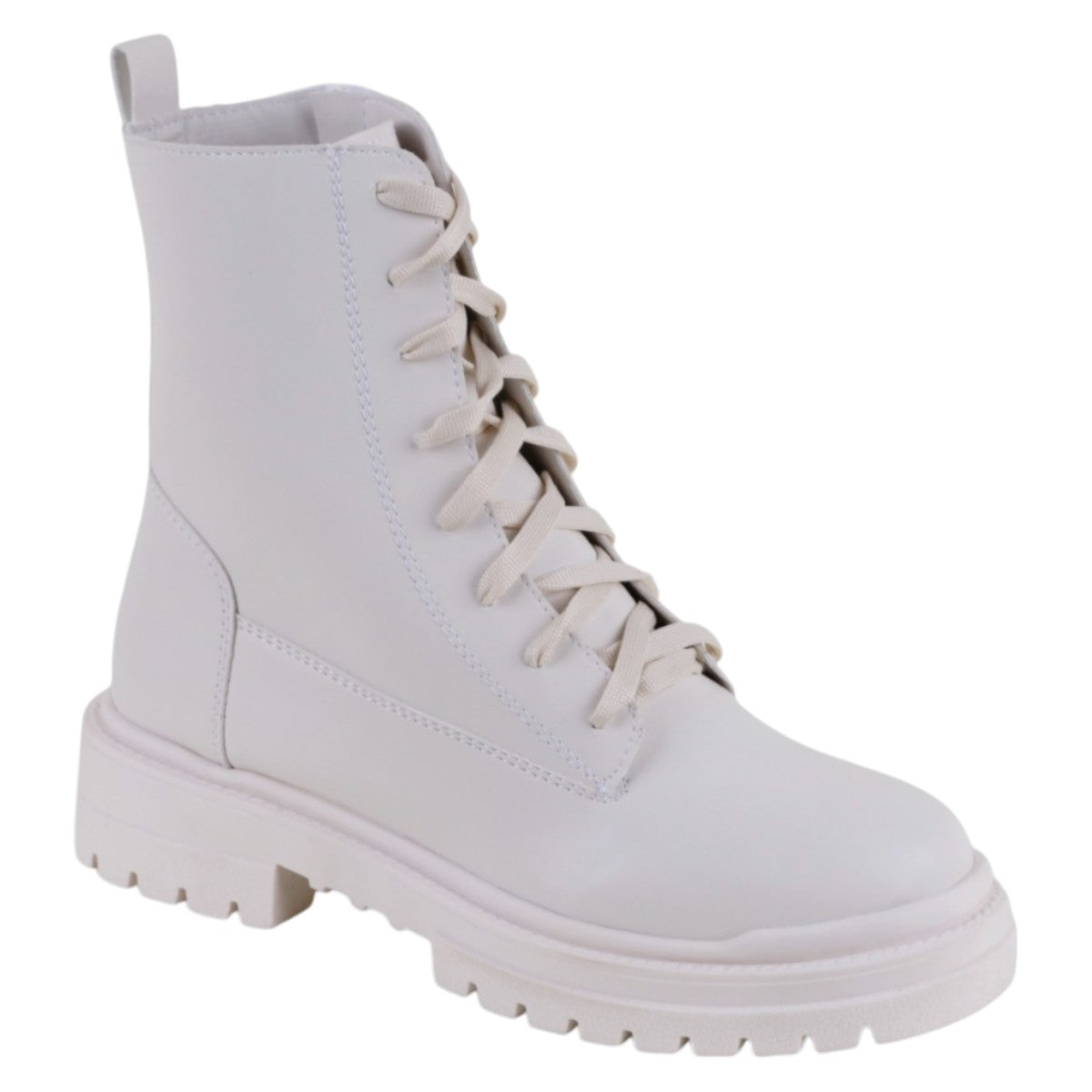 Foto 2 pulgar | Botas Casuales Exterior Piel Vegana Color Blanco Para Mujer De Rbcollection