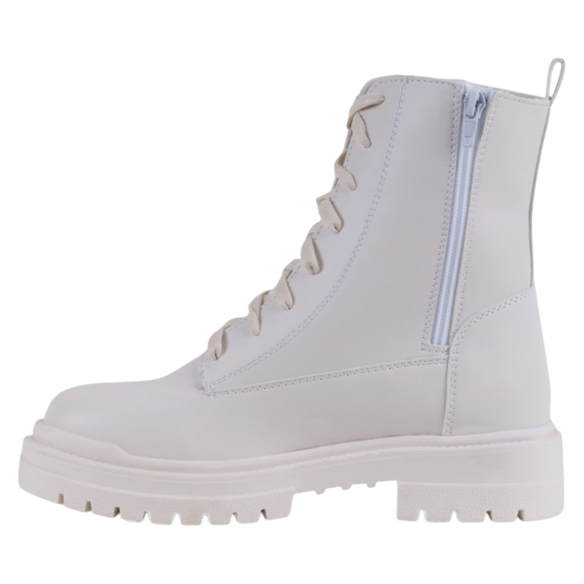 Foto 4 pulgar | Botas Casuales Exterior Piel Vegana Color Blanco Para Mujer De Rbcollection