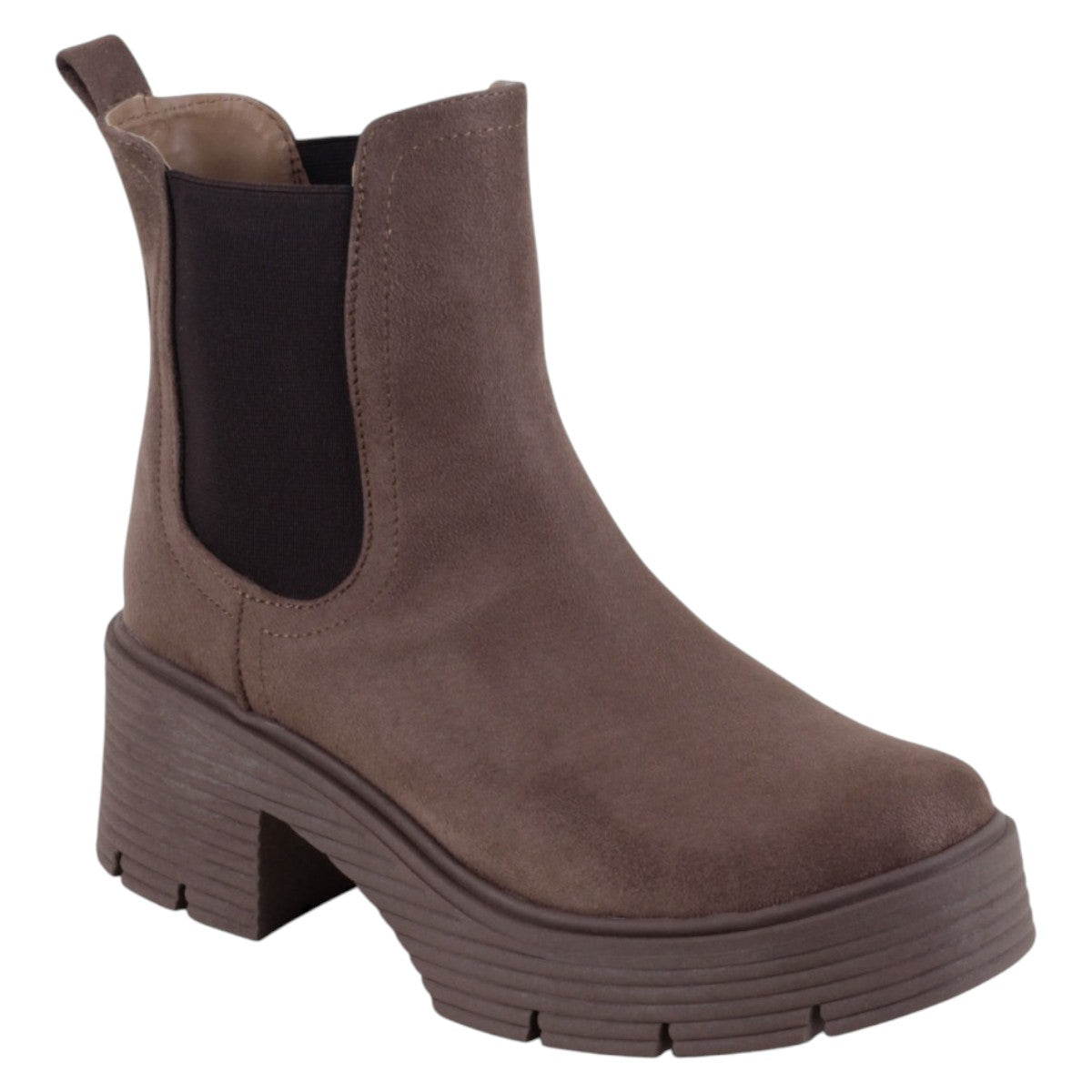 Foto 2 pulgar | Botas Casuales Exterior Gamuza Color Café Para Mujer De Rbcollection