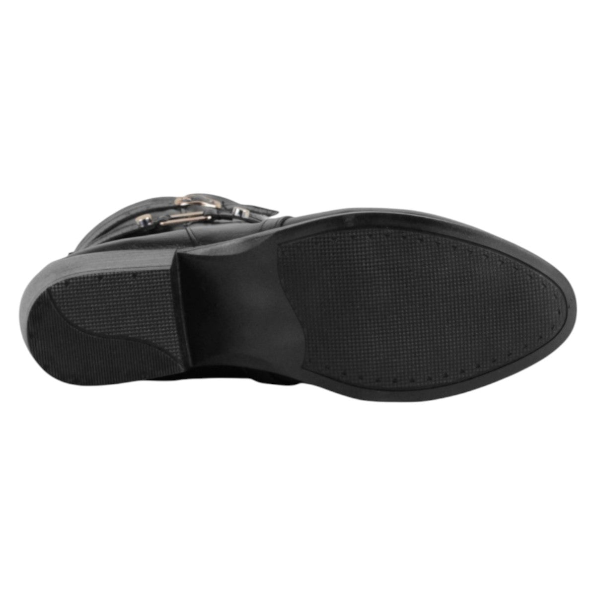 Foto 5 pulgar | Botín Con Tacón Exterior Piel Vegana Color Negro Para Mujer De Rbcollection