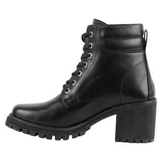 Foto 3 | Botín Con Tacón Exterior Piel Vegana Color Negro Para Mujer De Rbcollection