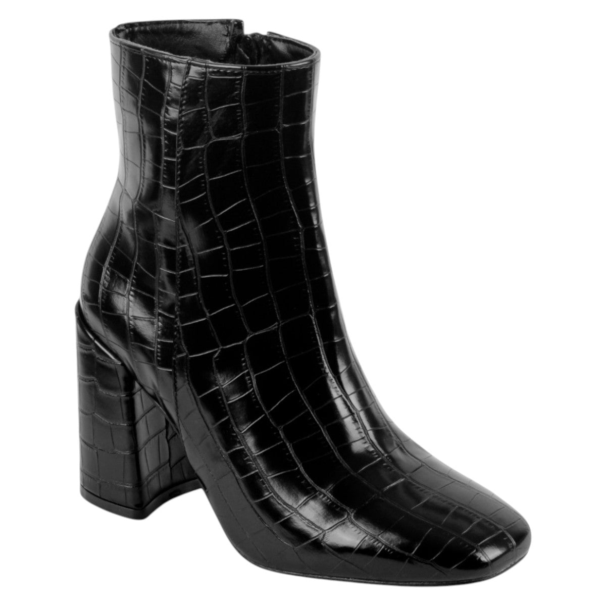 Foto 2 pulgar | Botín Con Tacón Exterior Piel Vegana Color Negro Para Mujer De Rbcollection