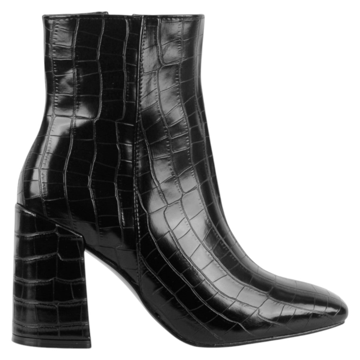 Foto 2 | Botín Con Tacón Exterior Piel Vegana Color Negro Para Mujer De Rbcollection