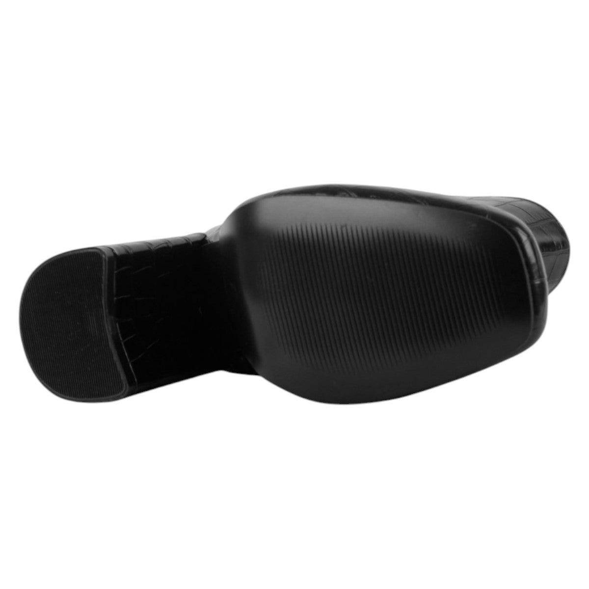 Foto 4 | Botín Con Tacón Exterior Piel Vegana Color Negro Para Mujer De Rbcollection