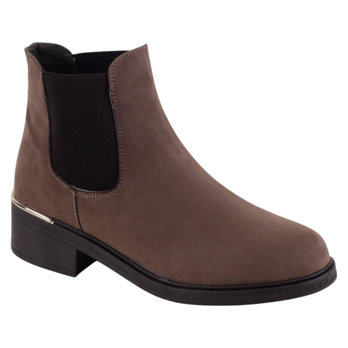Foto 1 | Botas Casuales Exterior Gamuza Color Café Para Mujer De Rbcollection