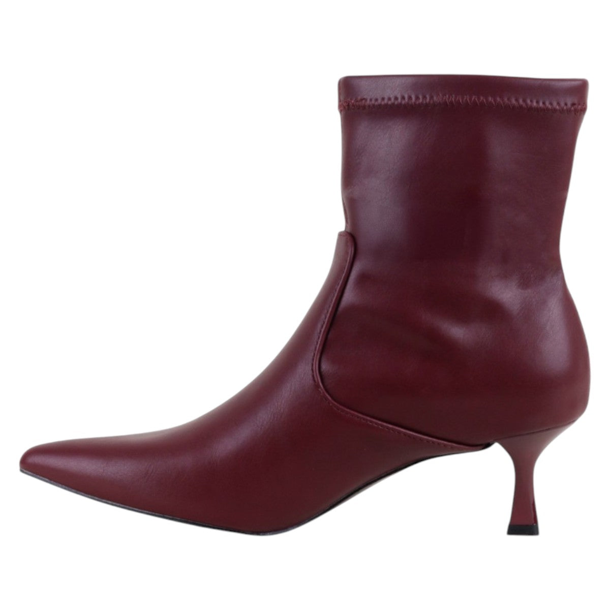 Foto 4 pulgar | Botín Con Tacón Exterior Piel Vegana Color Rojo Para Mujer De Rbcollection