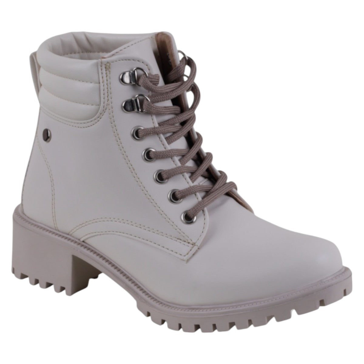 Foto 2 pulgar | Botas Casuales Exterior Piel Vegana Color Blanco Para Mujer De Rbcollection