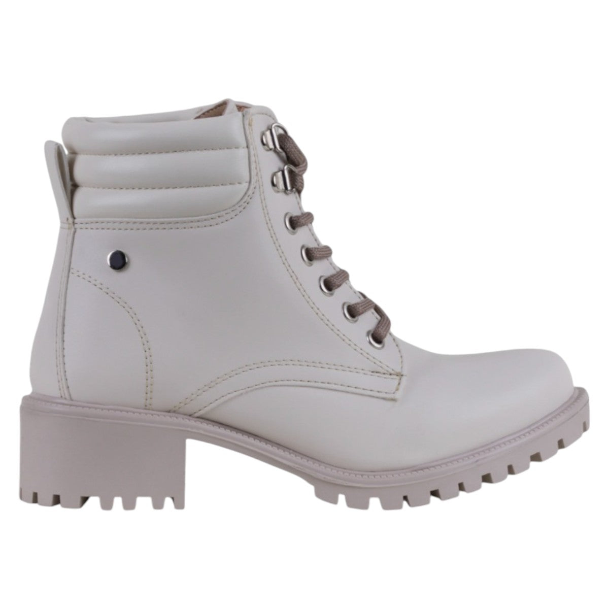 Foto 3 pulgar | Botas Casuales Exterior Piel Vegana Color Blanco Para Mujer De Rbcollection