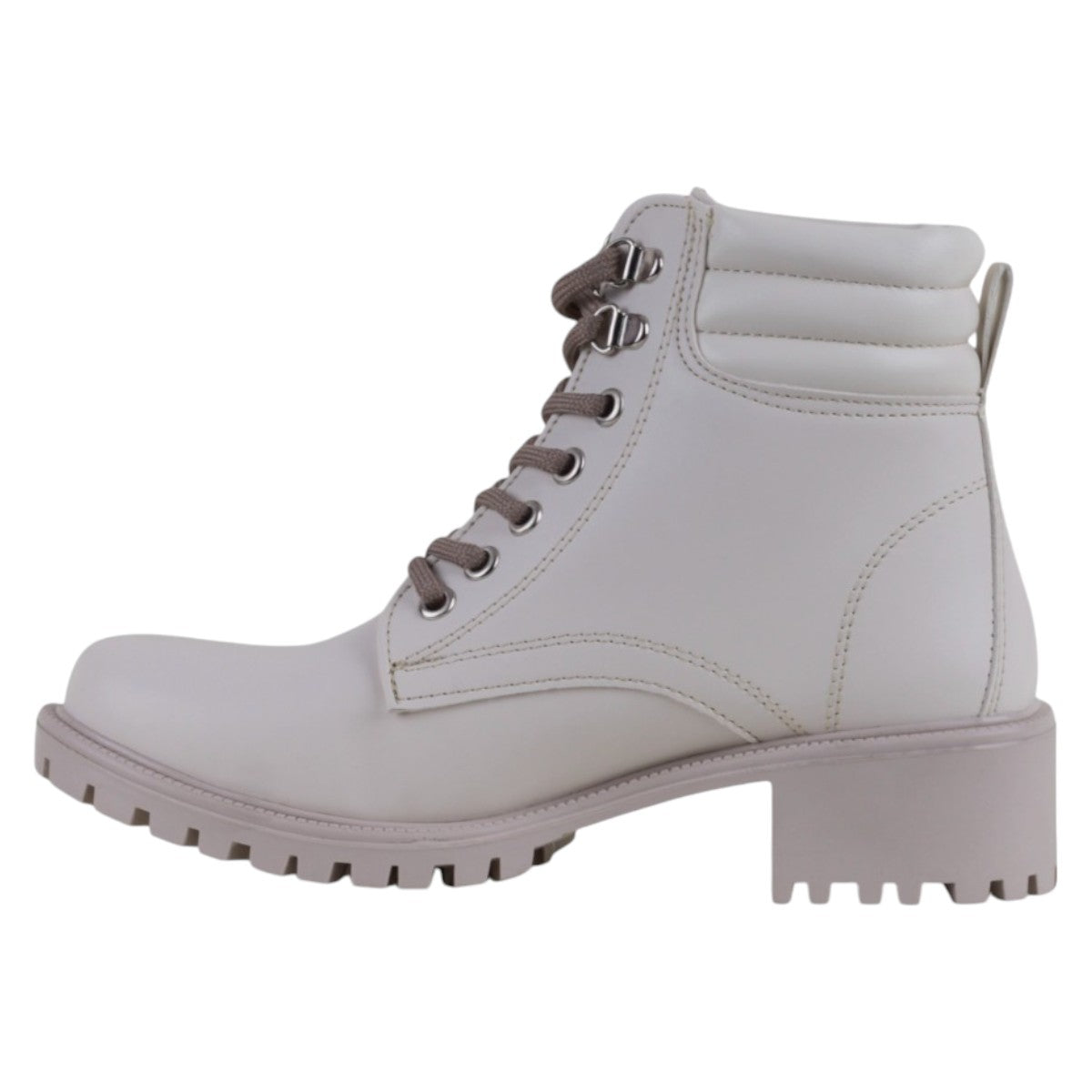 Foto 4 pulgar | Botas Casuales Exterior Piel Vegana Color Blanco Para Mujer De Rbcollection