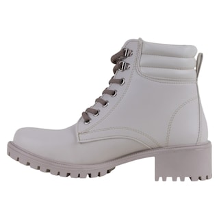 Foto 3 | Botas Casuales Exterior Piel Vegana Color Blanco Para Mujer De Rbcollection