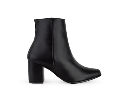 Foto 2 | Bota Color Negro Cierre Material Sintetico