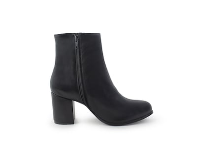 Foto 3 | Bota Color Negro Cierre Material Sintetico