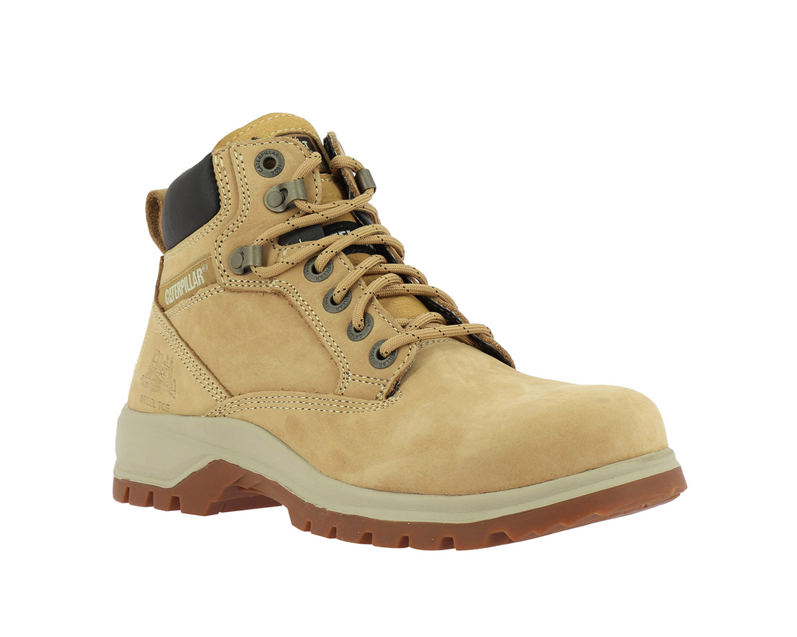 Bota Caterpillar P304087 Amarilla de Piel para Mujer