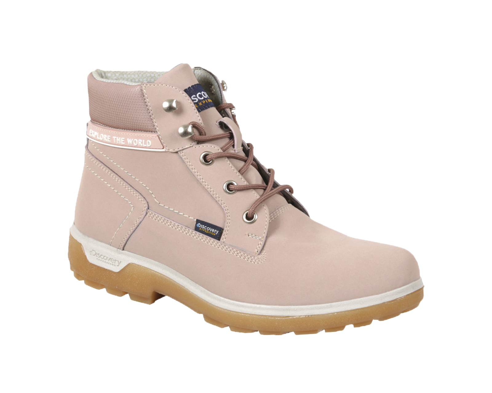 Foto 2 pulgar | Bota Casual Discovery Expedition Sarek 2044 Rosa para Mujer