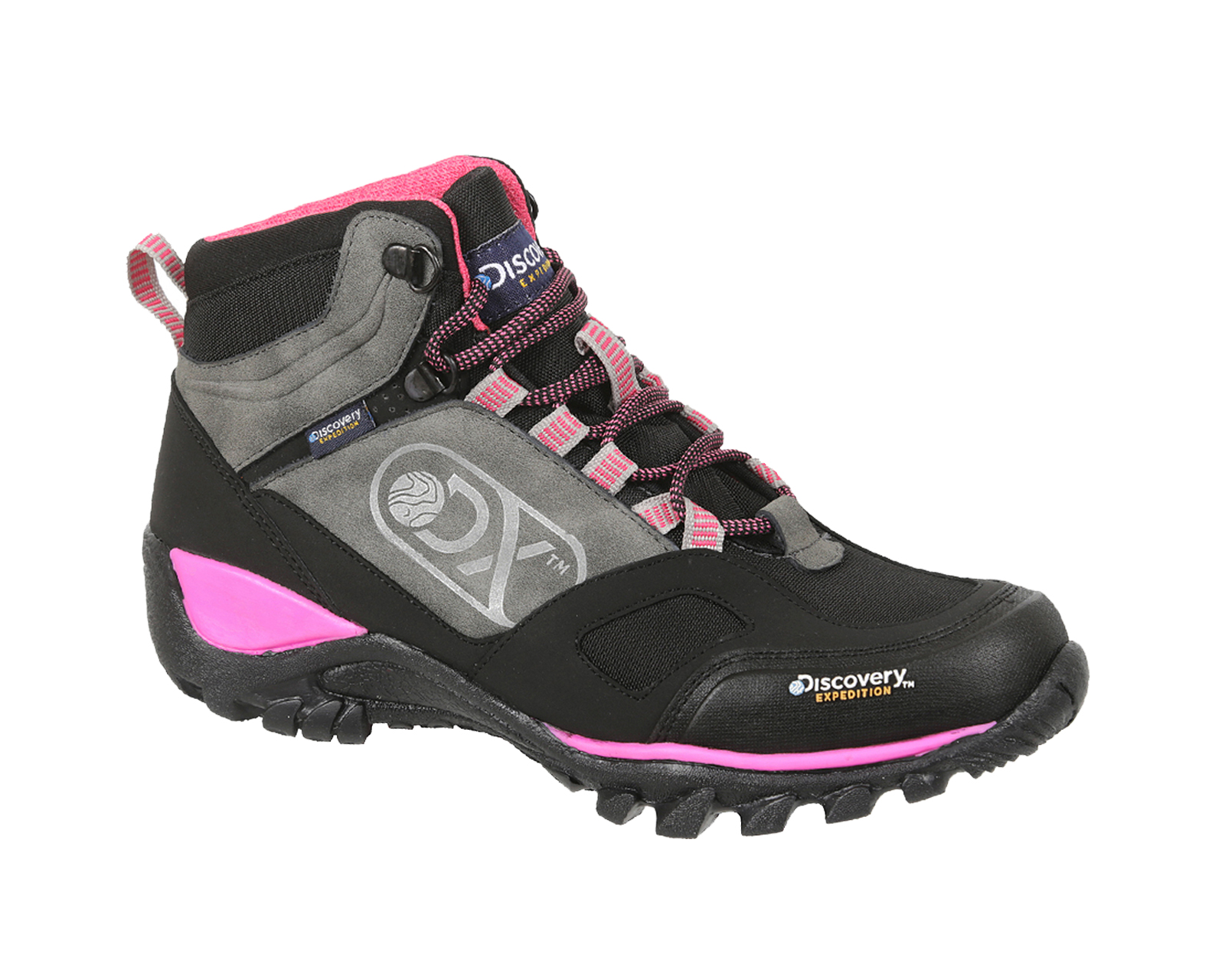 Bota Outdoor Discovery Expedition Sochi 1963 Negro/ Rosa Dama