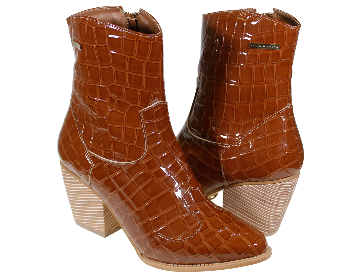 Foto 1 | Botas Cowboy Claudio Rocco Cr9904 Marrón para Mujer