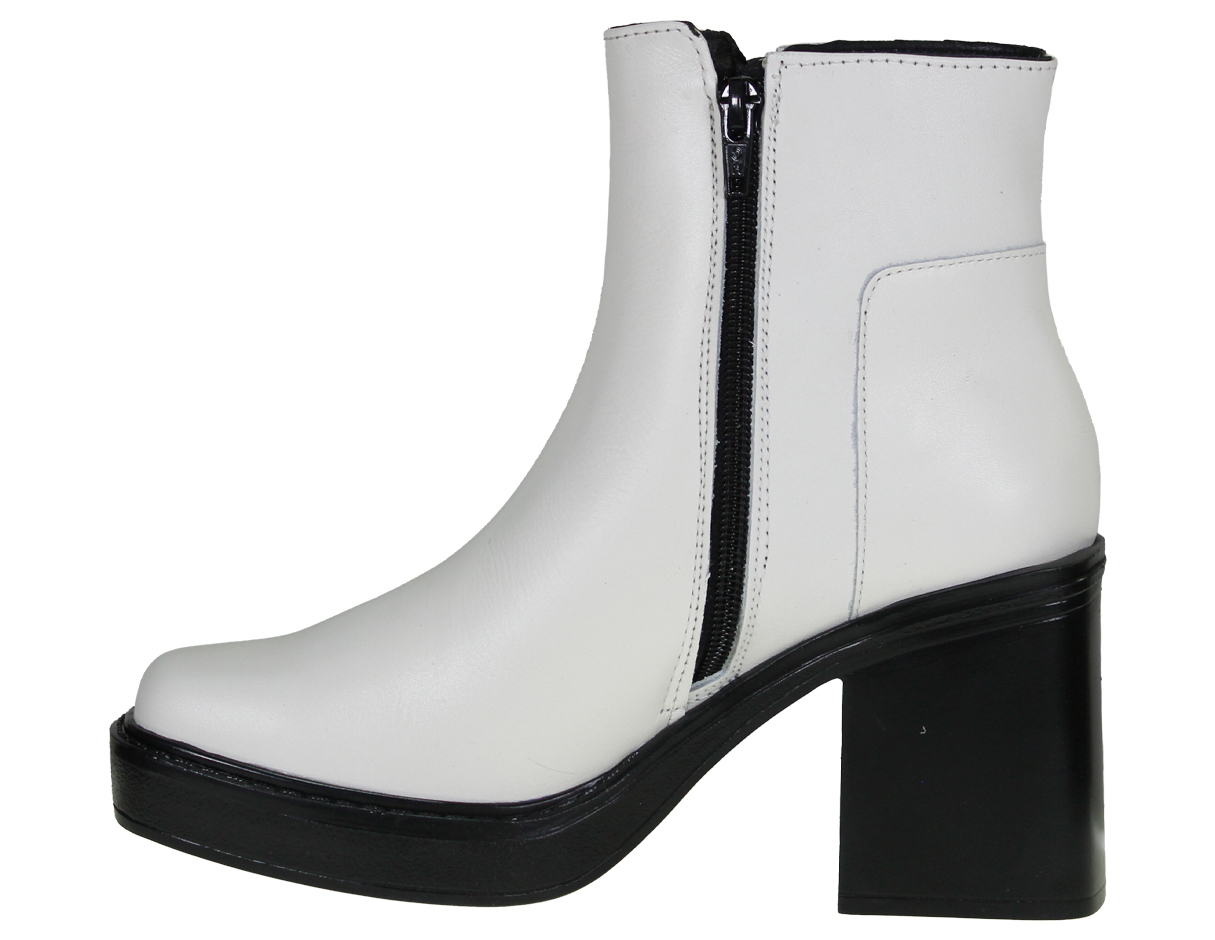 Foto 3 | Botas de Piel Claudio Rocco CR22652 color Blanco para Mujer