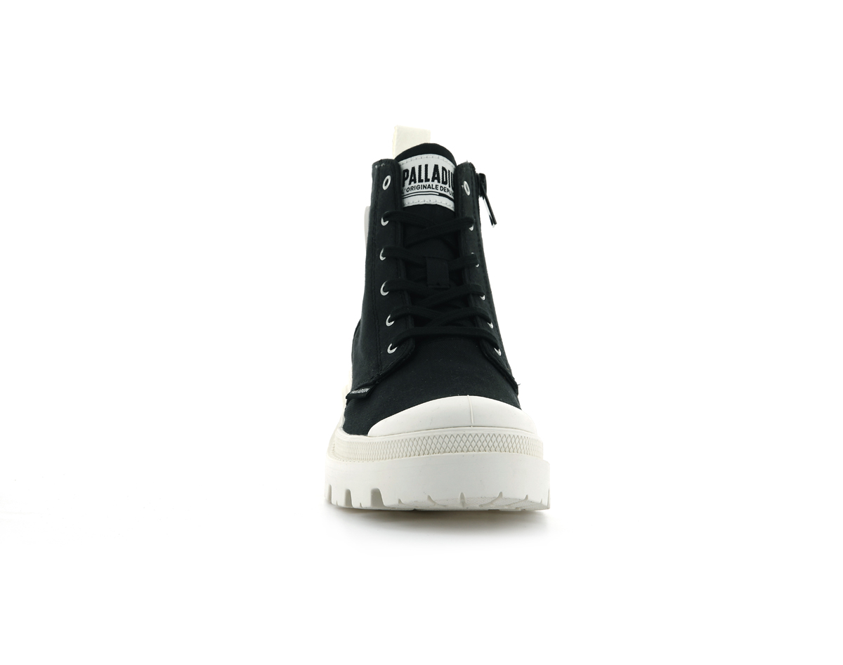 Foto 4 pulgar | Bota Palladium Pallabase Twill Negro para Dama