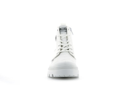 Foto 4 | Bota Palladium Pallabase Twill Blanco para Dama