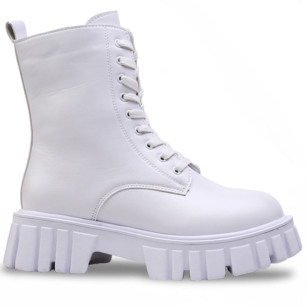 Foto 3 pulgar | Botas Shendy Vendy Bilbao color Blanco Tipo Piel Casual para Mujer