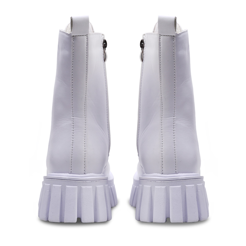 Foto 7 pulgar | Botas Shendy Vendy Bilbao color Blanco Tipo Piel Casual para Mujer