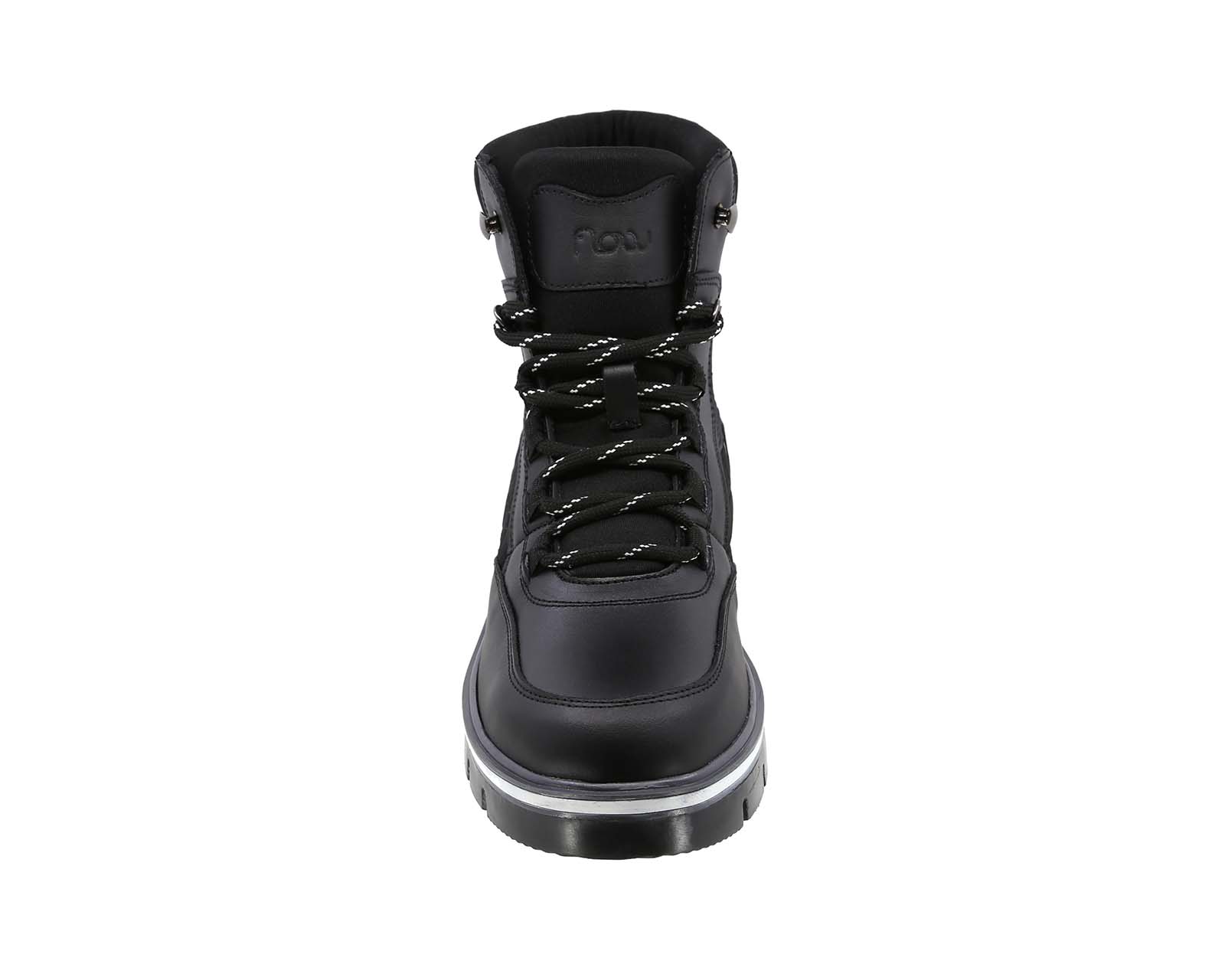 Foto 4 pulgar | Botas Urbanas Triples Flow De Piel color Negro para Mujer